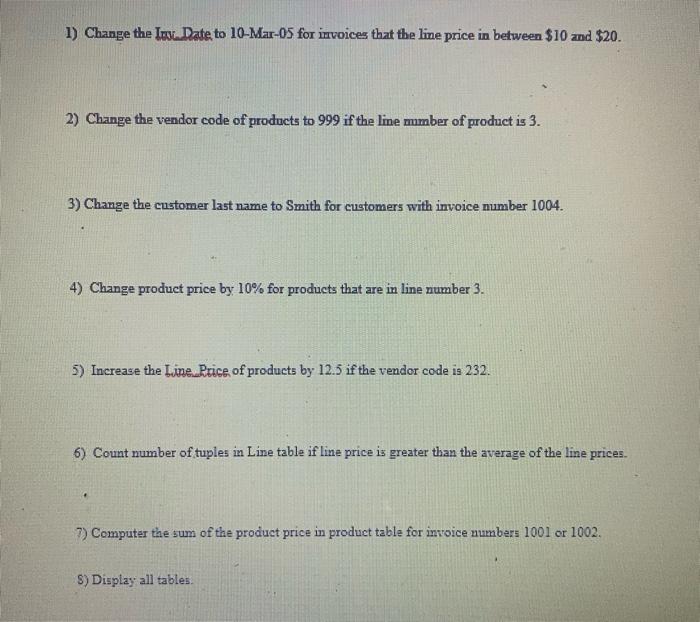 database managenent oracle sql tabels are created just use your abbrivations with