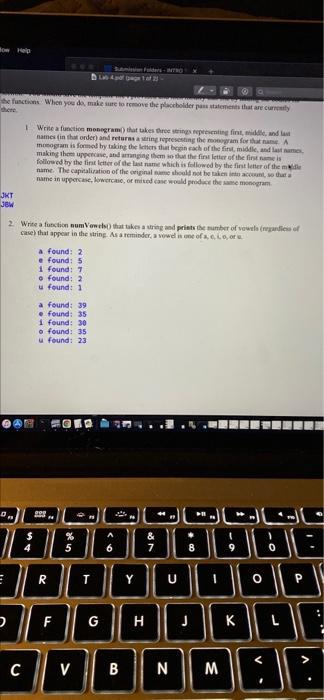 Python Hop fuer-TO 102 he function. When you do, make sure to