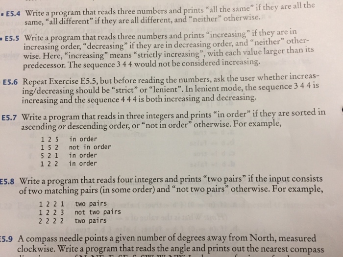  Really need help with 5 and 7 please Write a program