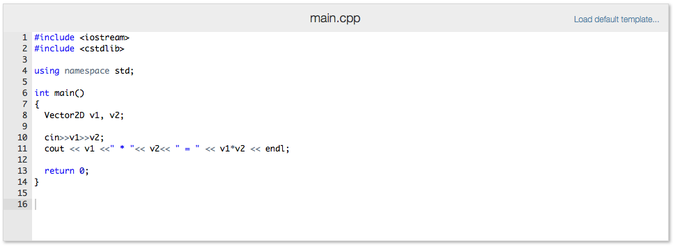 are integers. Next, overload the operator so that it returns the dot