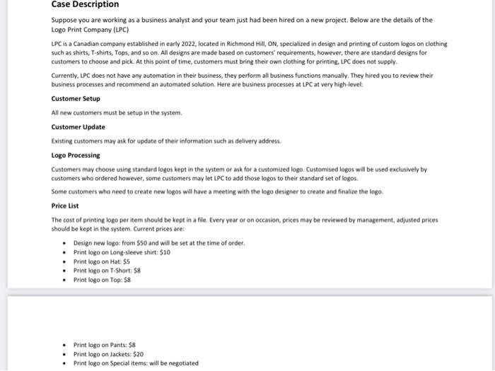  Please provide correct answer to case questions 1-4 (including correct Use