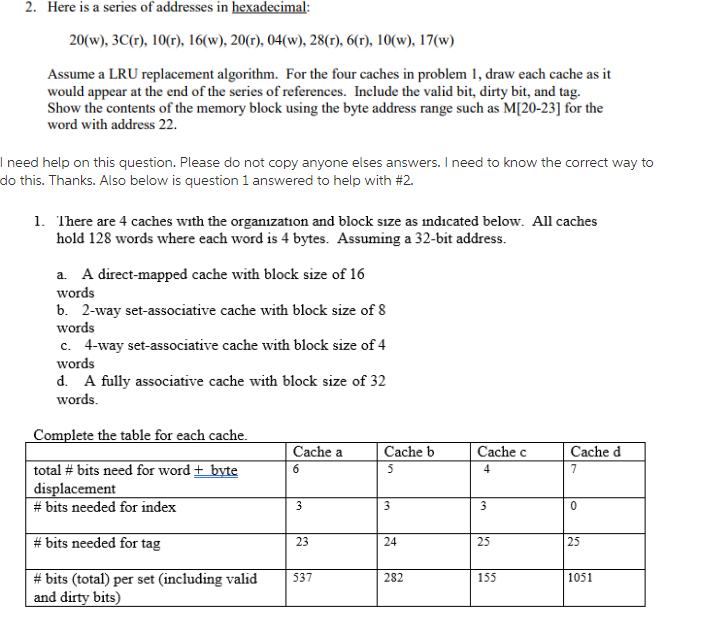  Posting again. I need help with #2. please do not copy