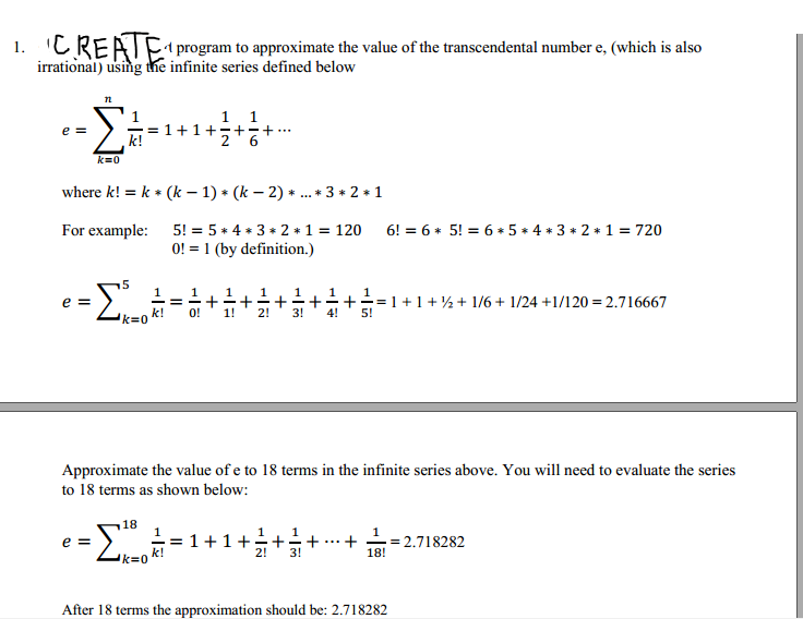 Using loop in C++ Modify the provided program to approximate the value