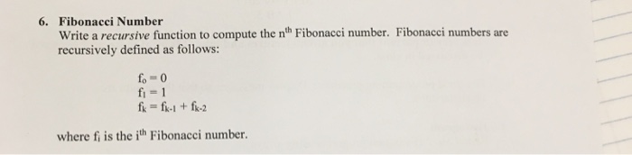  CPP Write a recursive function to compute the n^th Fibonacci number.