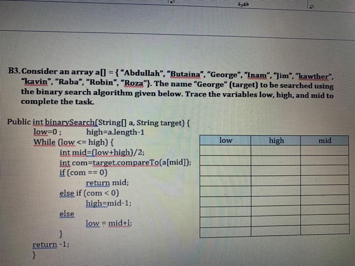 the questions (3 x 5 marks = 15 marks) Bl. Given the