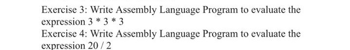 in 8085 simulator program and screentshoot results from program ------------------------------------------------------------------------ Exercise 3: