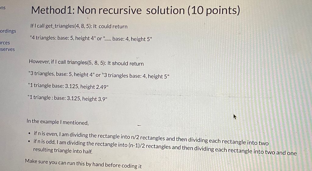 (30 points) Remember the exercise in Quiz 1: Finding right angled triangles