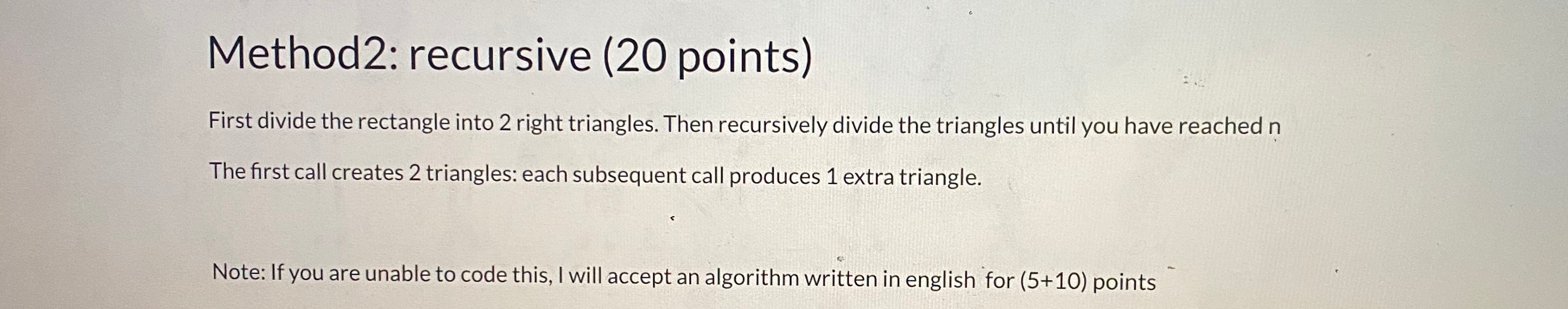 from a rectangle. Find all values of n > 1 for which