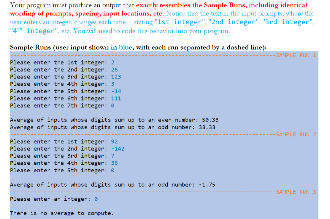 the same Coding 3: Create averages.c Create a new program that will
