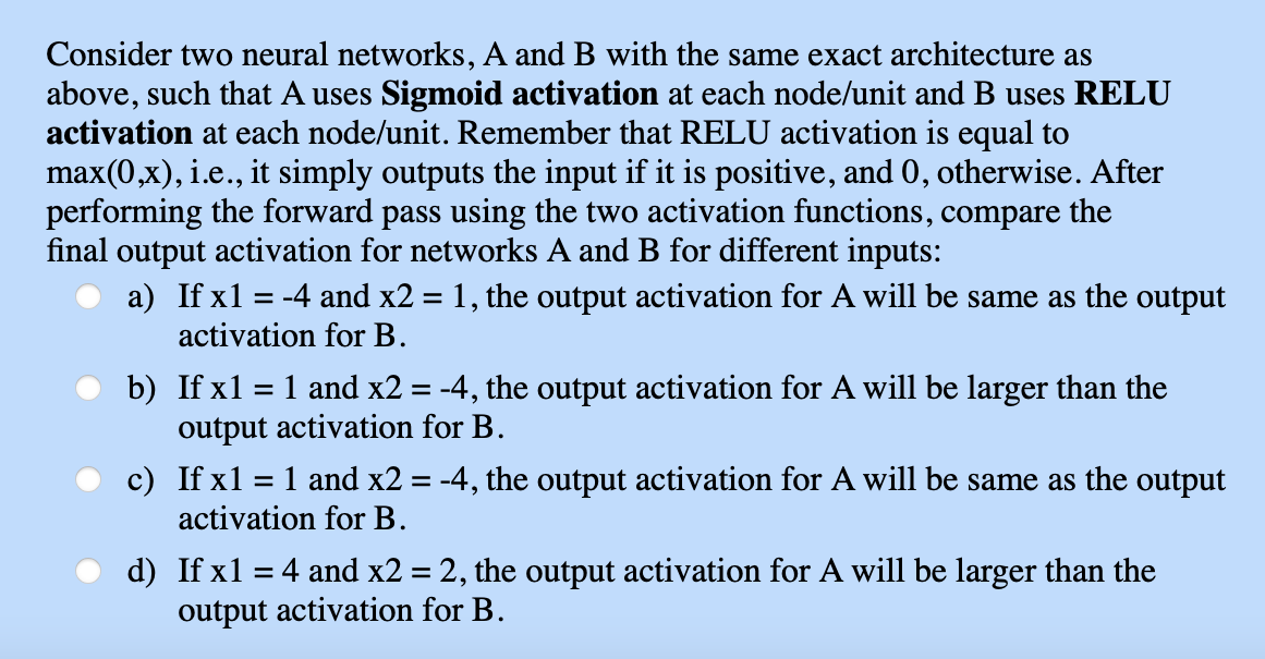node. Ignore the bias node for this example. The values on the