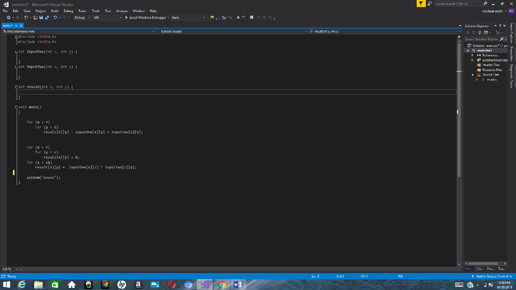 Your assignment is to write a program which will read in pairs