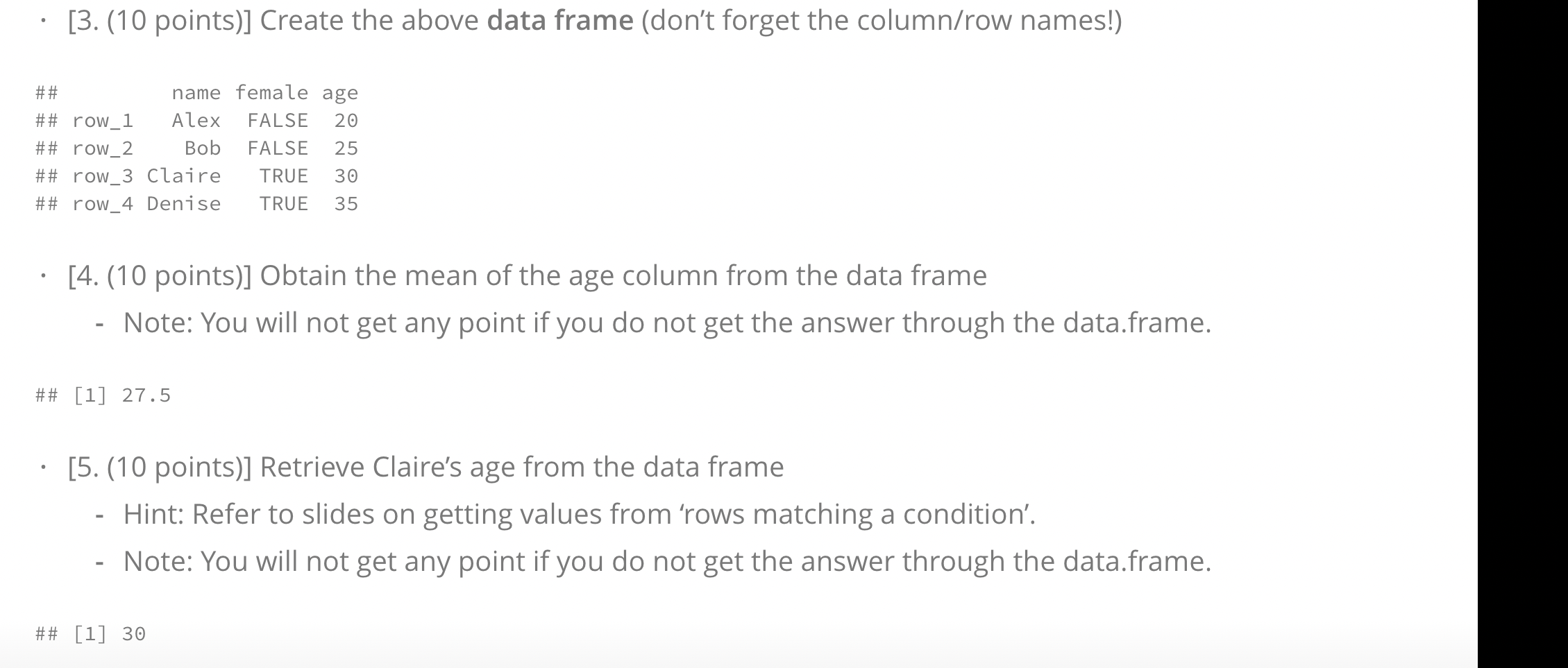 the points if you use a different file name or put your