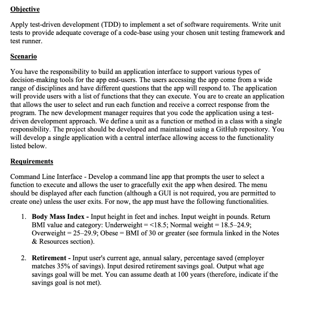  lab assignment Objective Apply test-driven development (TDD) to implement a set