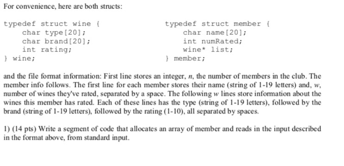  What would be the correct code answer for this in C