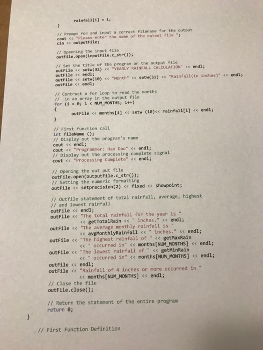 functions projet Project Description Write a program that will calculate and display
