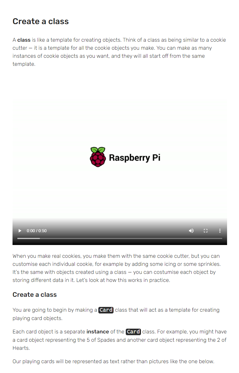 a deck of cards that can form the basis for building digital