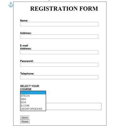 Use HTML CSS and PHP programming languages to reproduce the following registration