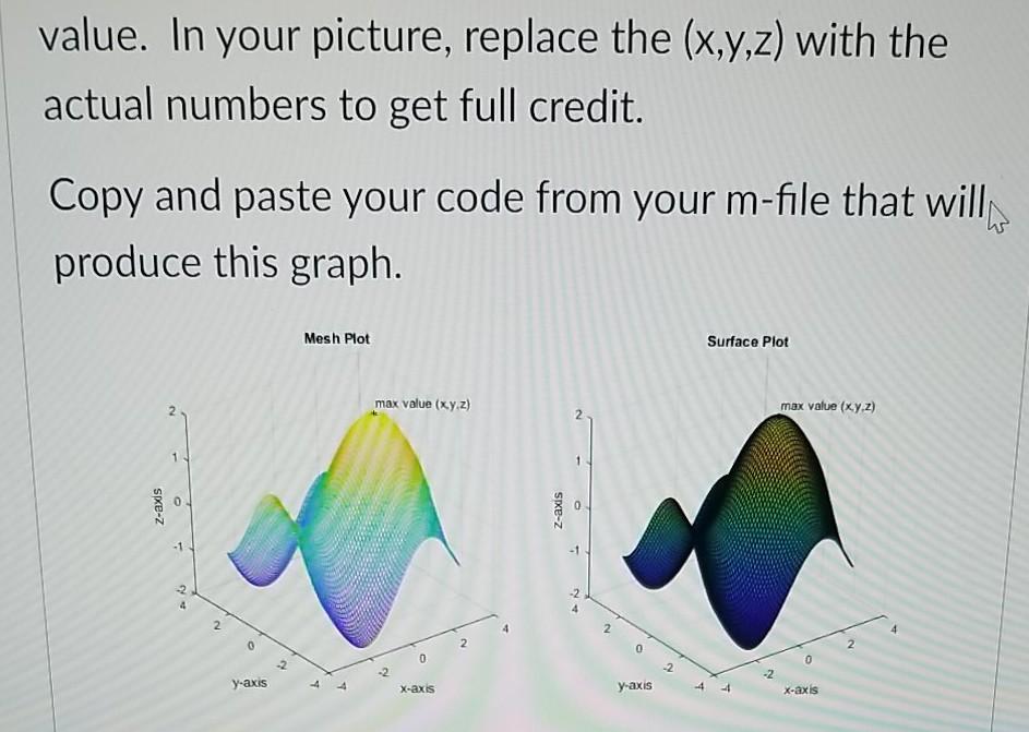 the 3d function Z = sin(X) + cos(Y) using the intervals x
