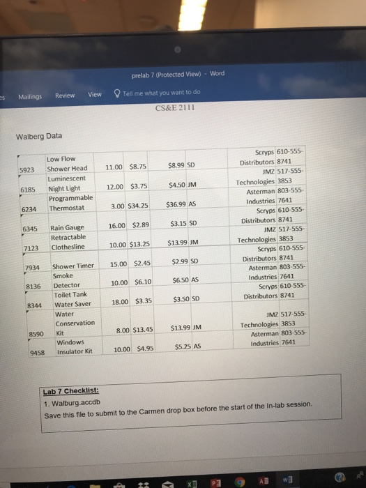 View) -Word Mailings Review View Tell me what you want to do