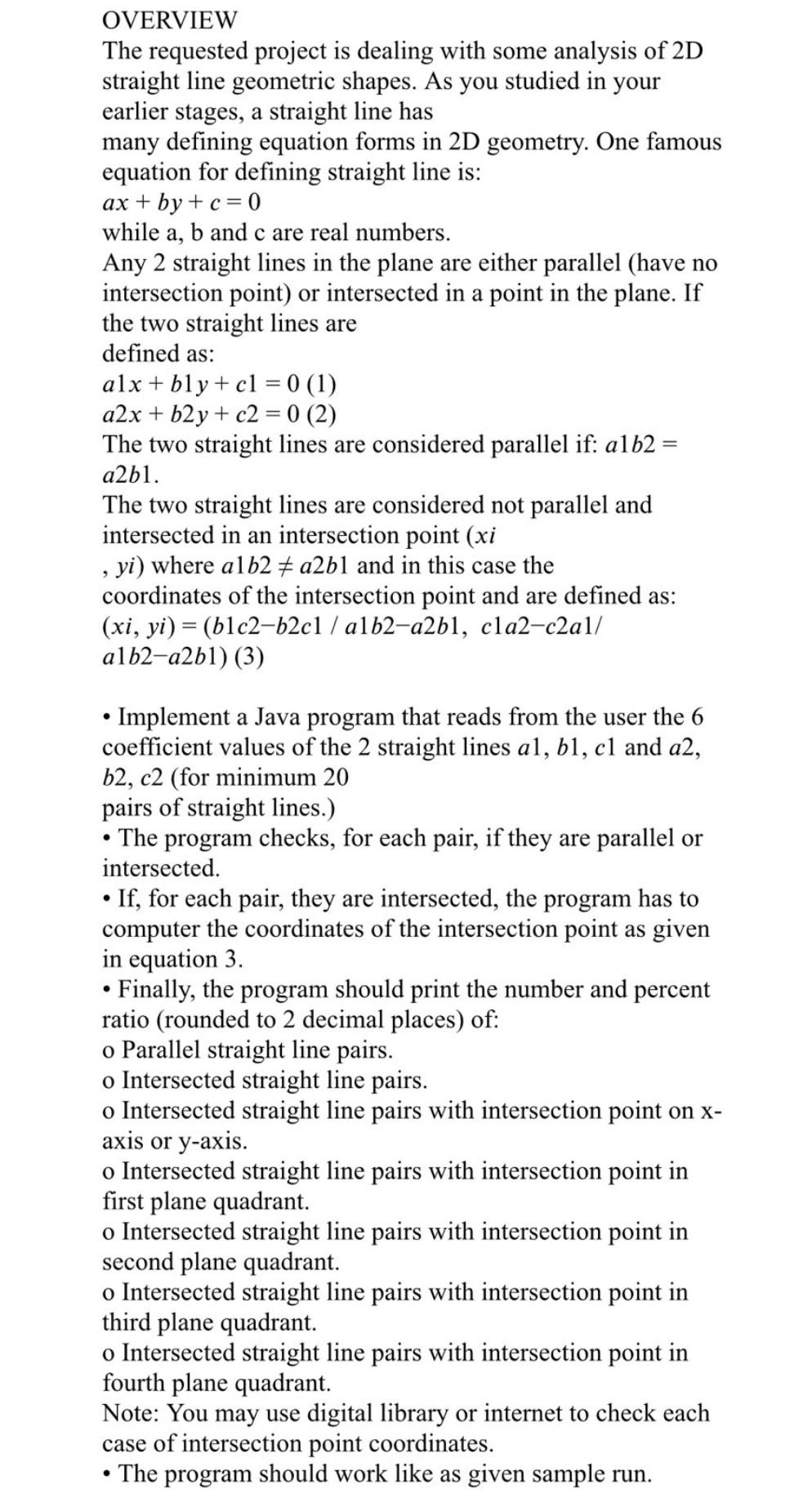  Please help me. OVERVIEW The requested project is dealing with some