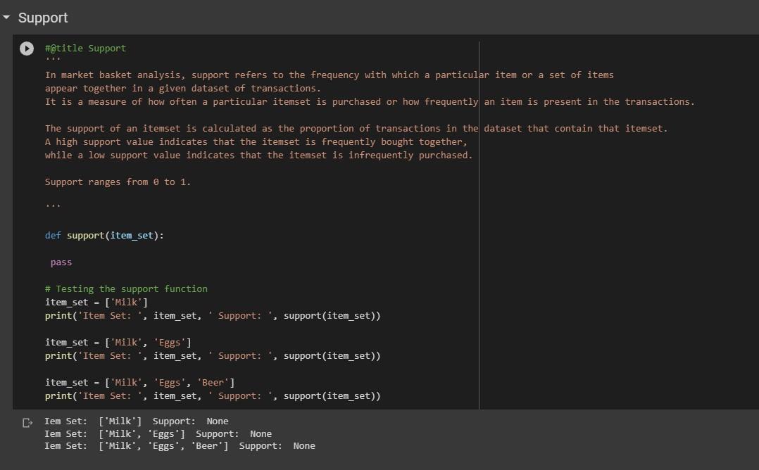 [ ] \#Qtitle Transactions List t1= ['Milk', 'Peanuts', 'Eggs', 'Bread', 'Cheese'] t2