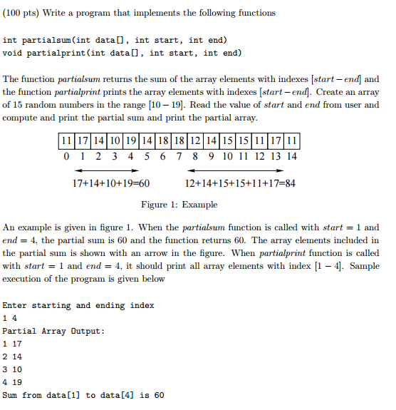  *Program is in c* Write a program that implements the following