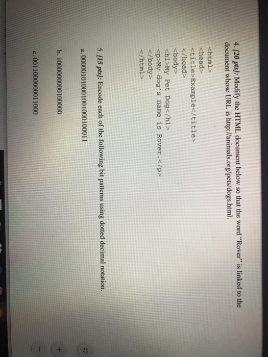  what ambiguity exist in the statement 4. (20 pts]: Modify the