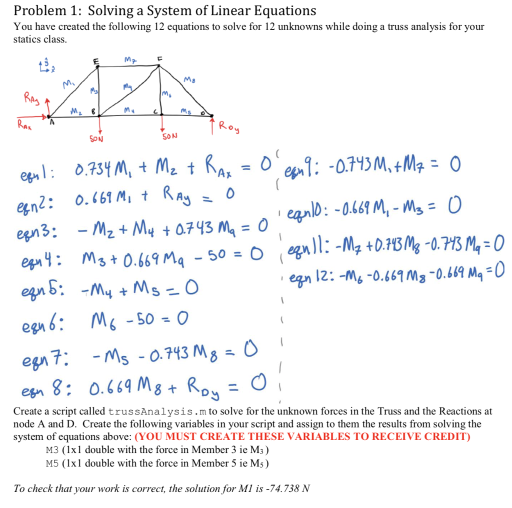 Can you help me with this matlab problem. Thanks Problem 1: