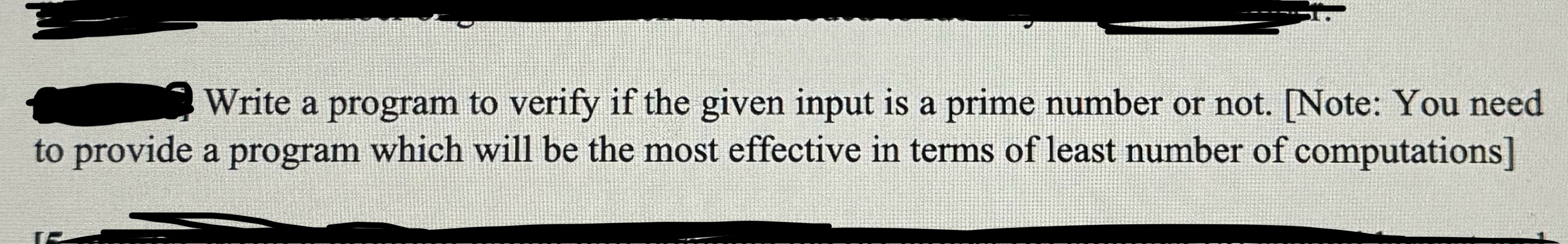  Write a program to verify if the given input is a