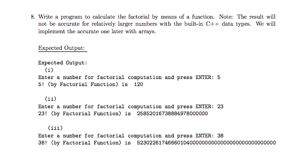 C++ program, please comment it out as much as possible. Thanks 8.