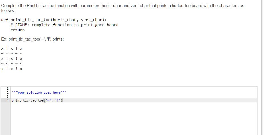 Must be in python and the chapter subject is "FUNCTION PARAMETERS" so
