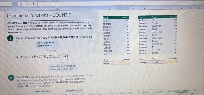 the cell will be highlighted in Yellow and the instructions will direct