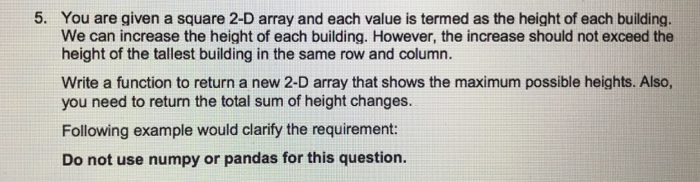  Please it must be done and comment it in python launguage