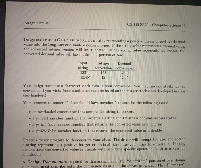 I want a working code in c++ with algorithm Design and create