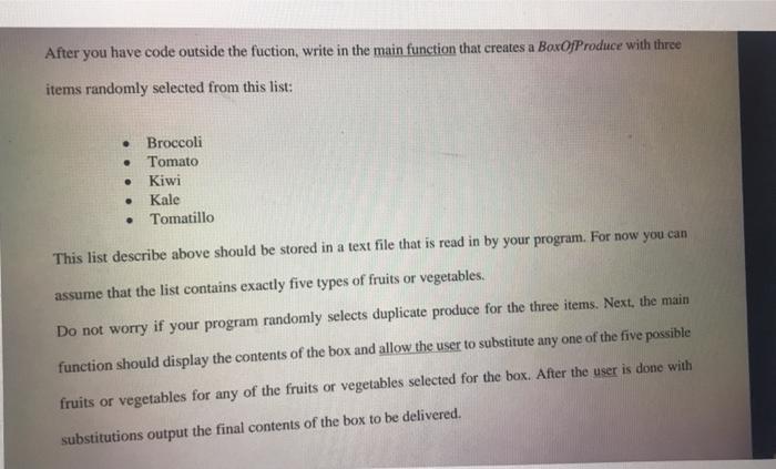 for your Community Supported Agriculture Farm (CSA) which delivers a box of