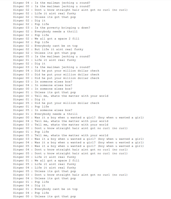 the output I need. Please see the output below. thanks in advance!