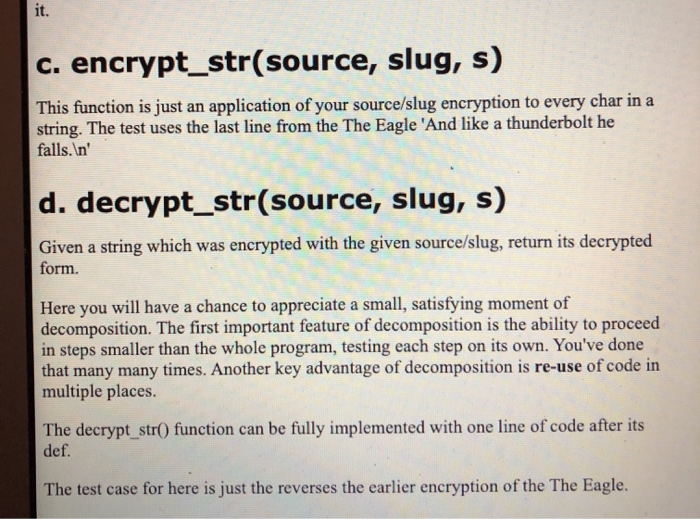 slugs): Given source and slug lists and strings, return a version of