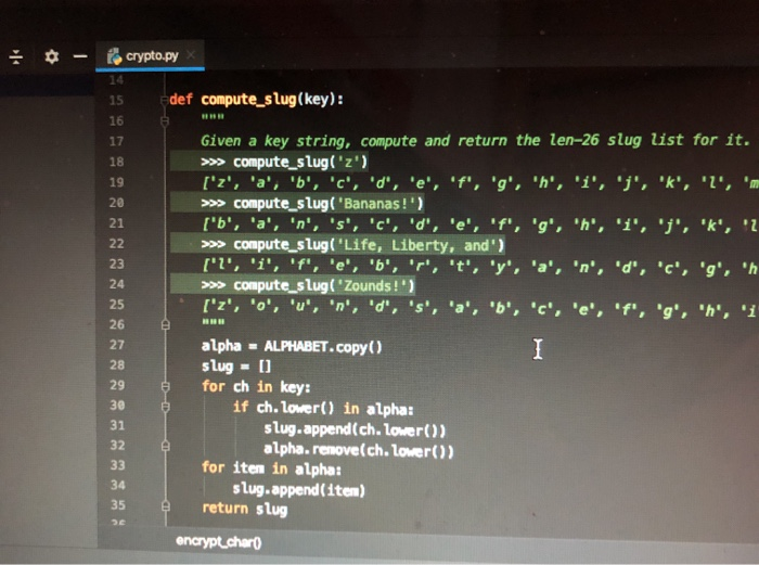 s where every char has been encrypted by source/slug. > slug -