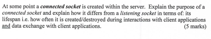 At some point a connected socket is created within the server.