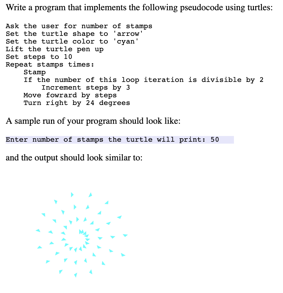  Make sure its in python! Thanks Write a program that implements