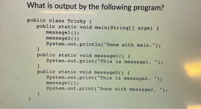 following code? int first = 8; int second = 19; first =