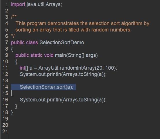 their value. Please write a Java code and explain each line with