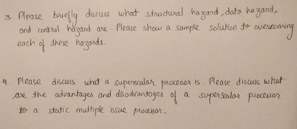 Question from Computer Architecture, Please do not attempt if you are not