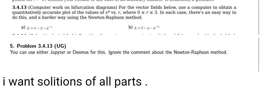 Dynamical systems . please , please , pleas, do the both parts