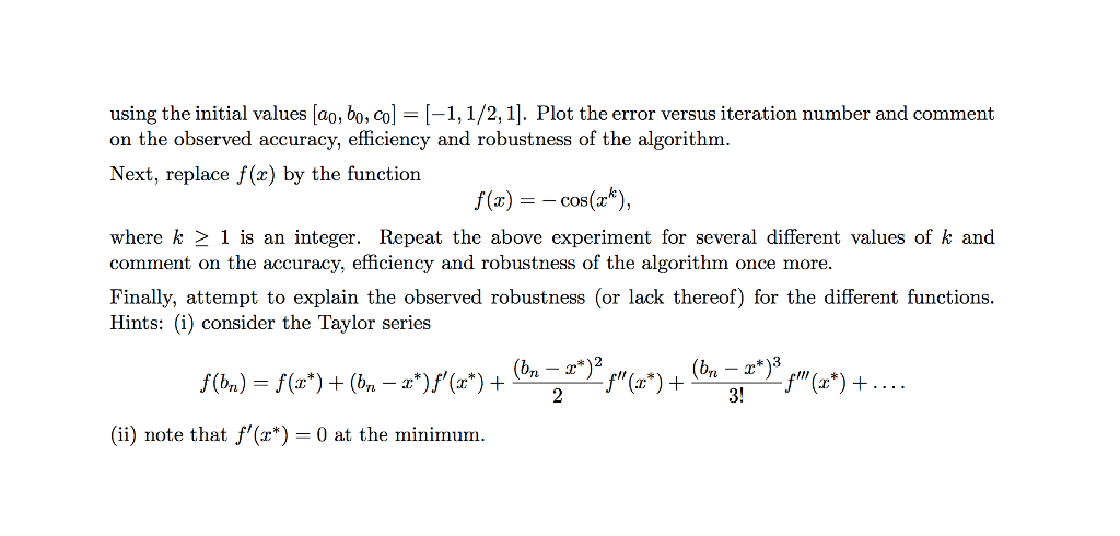 a lot. Numerical optimization An important problem in numerical computing is finding