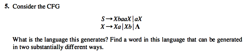 This is from CS 4110. Be sure to do both parts. 5.