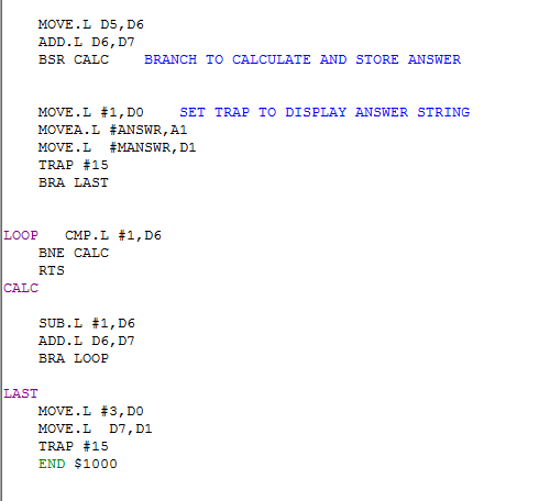 68k assemly program?? it doesn't need to have a box for every