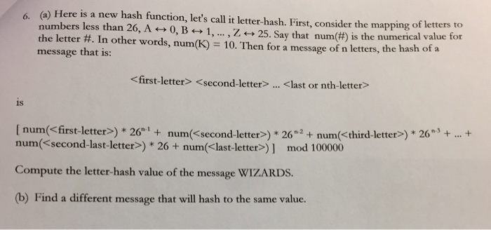  Here is a new hash function, let's call it letter-hash. First,