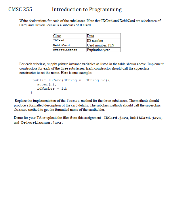 following card class that represents a general type of membership card. public