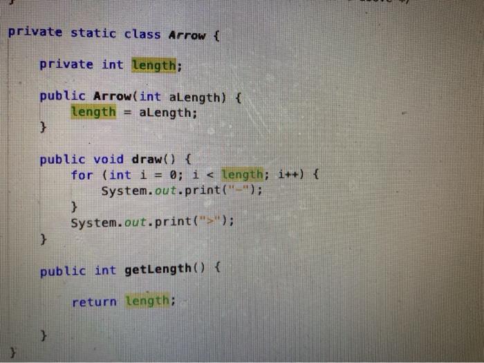 args) { Arrow arri, acr2, arr3, arr4, create and draw several arrows